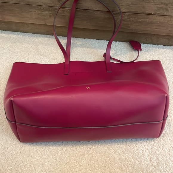 Anya Hindmarch Ebury Smiley Shopper Leather Tote Bag - Picture 7 of 13